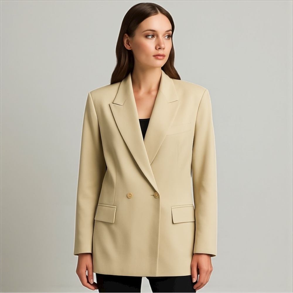 ✨ Vintage DKNY Oversized Blazer Women’s 4 | Silk Blend Power Suit Vibes 🕶️